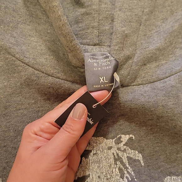 Abercrombie and Fitch gray graphic hoodie - Picture 3 of 3